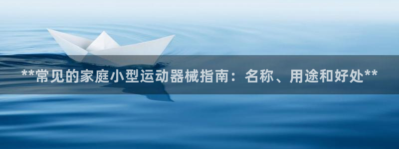 尊龙贴吧：**常见的家庭小型运动器械指南：名称、用途