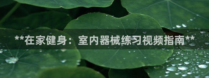 尊龙d88官网去来就送38：**在家健身：室内器械练