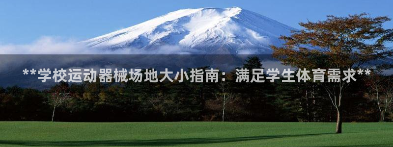 尊龙人生就是博：**学校运动器械场地大小指南：满足学