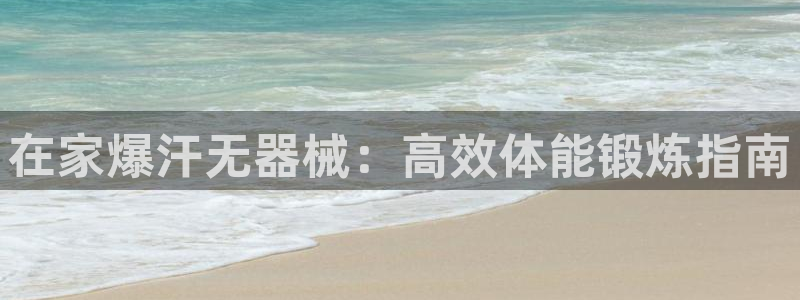 尊龙凯时国际：在家爆汗无器械：高效体能锻炼指南