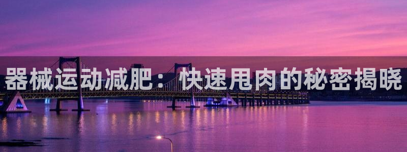 尊龙人生就是博l：器械运动减肥：快速甩肉的秘密揭晓