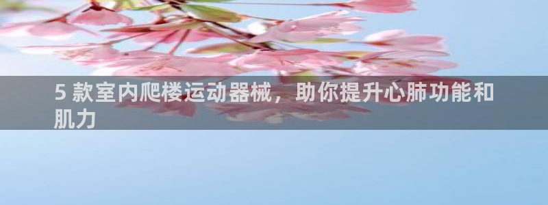 尊龙旗舰厅：5 款室内爬楼运动器械，助你提升心肺功能和
肌力