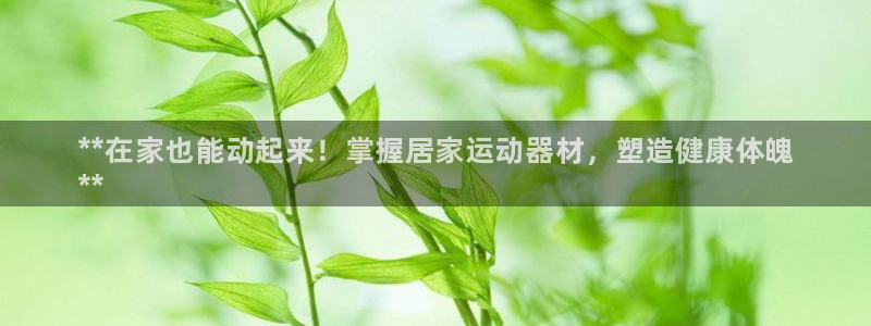 尊龙官方：**在家也能动起来！掌握居家运动器材，塑造